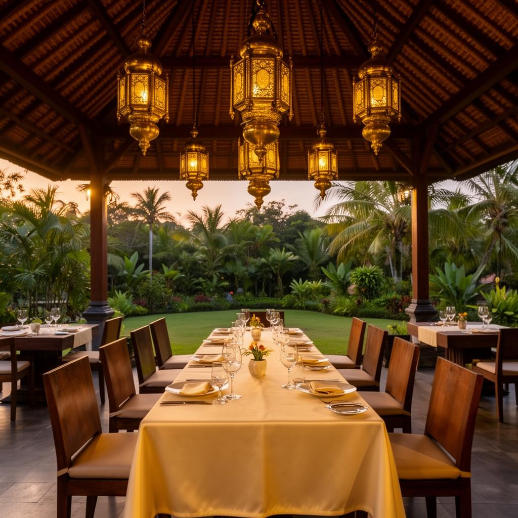 Open-air restaurant